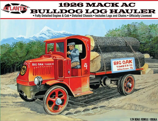 1926 Mack AC Bulldog Log Hauler Truck 1/24 Atlantis Models
